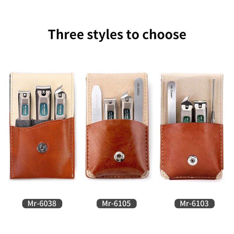 MR.GREEN Nail Clippers Set - 3 Pcs Stainless Steel Nail & Slant Edge Toenail Clippers for All Users