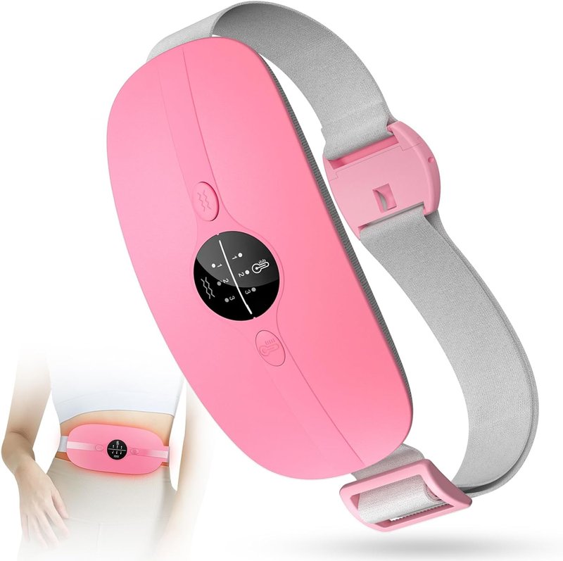 Skiennix Cordless Heating Pad - Portable Wearable Warming Belt with 3 Heat & Massage Modes | Pink