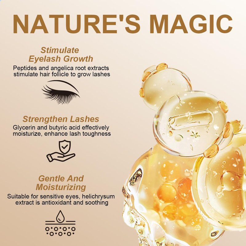 Eyelash Growth Serum - Nourishing Formula for Longer, Fuller Lashes | 4ML Gold