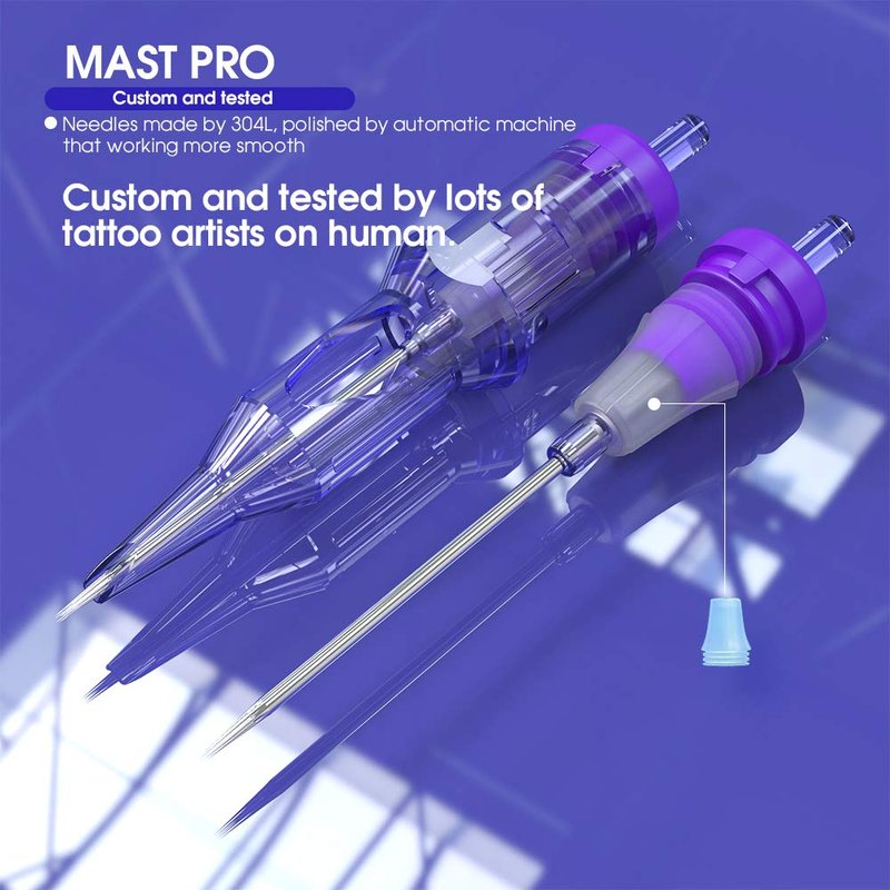 Mast Pro Cartridge Tattoo Needles Disposable 20Pcs of One Box Standard Size Round Liner 1201RL