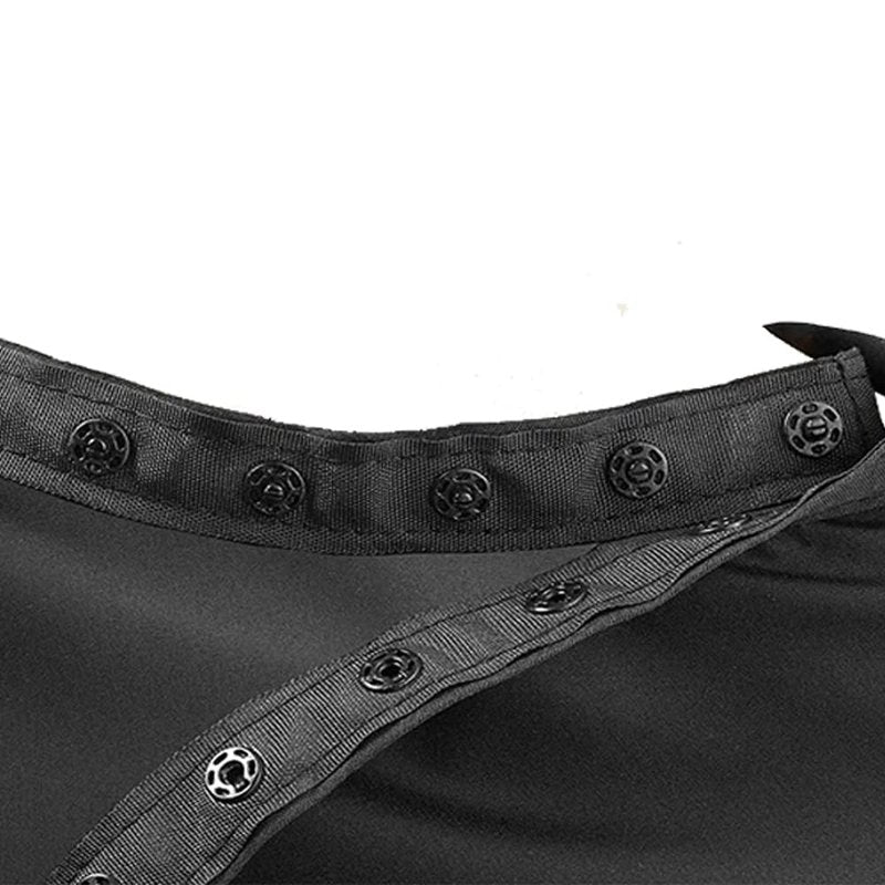 Black Barber Cape, Professional Nylon Waterproof Hair Cutting Cape with Snap Closure Salon Cape, 62" x 54" Hairdressing Cape (Black-10 Pack)
