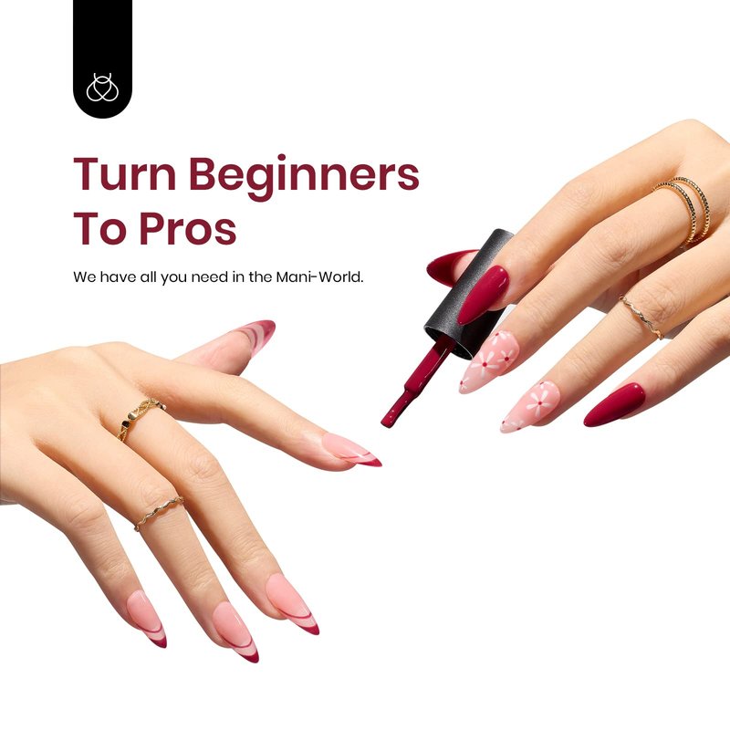 Beetles Red Gel Nail Polish, 1 Pcs 15ml Wine Red Burgundy Soak Off Gel Polish Nail Art Manicure Salon DIY Design Decoration Home Uv Nail Lamp Needed