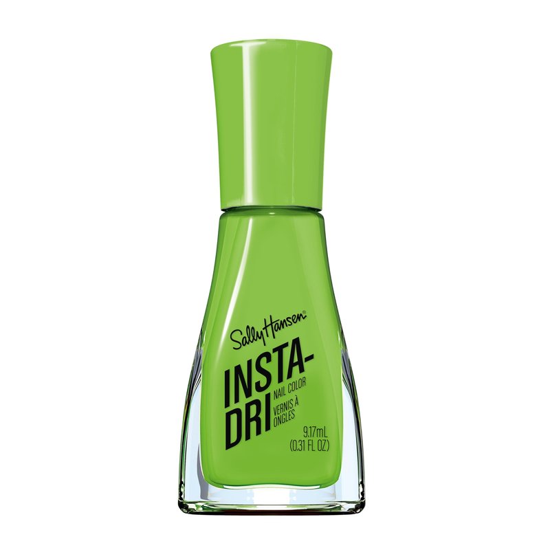 Sally Hansen Insta-Dri Electric Feels Nail Polish | Quick Dry, Long Lasting, Streak-Free Shine | Opaque, Shiny | 524 Neon Nitro| Bright Neon Green Nail Color