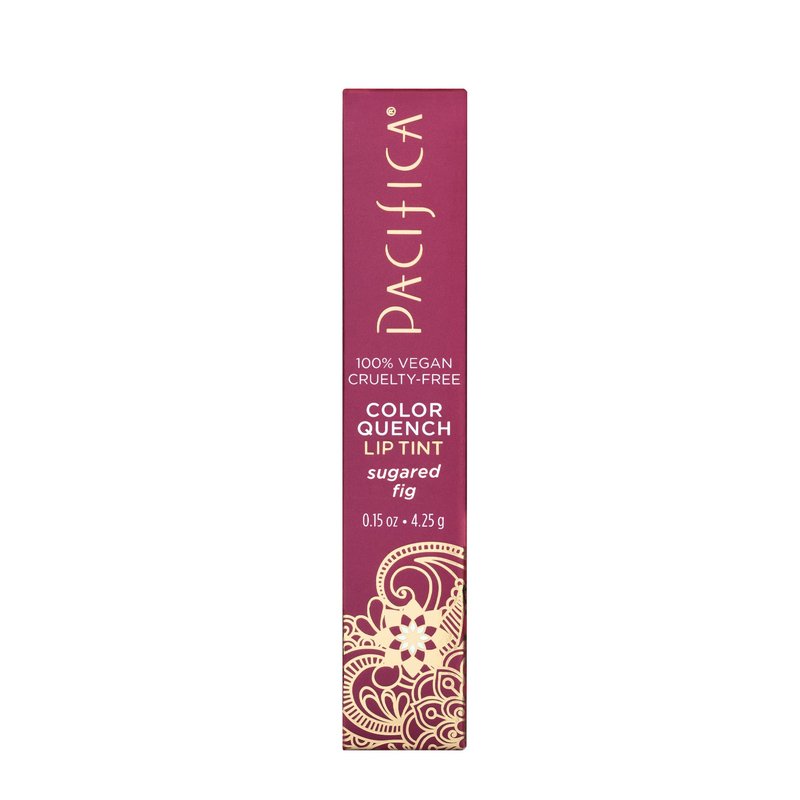 Pacifica Tinted Lip Balm – Color Quench Hydrating Flavored Lip Balm -Sugared Fig Flavor - Red Pink -w/Coconut Oil & Cocoa Butter Natural Clean Beauty Vegan & Cruelty-Free Dermatologist Tested