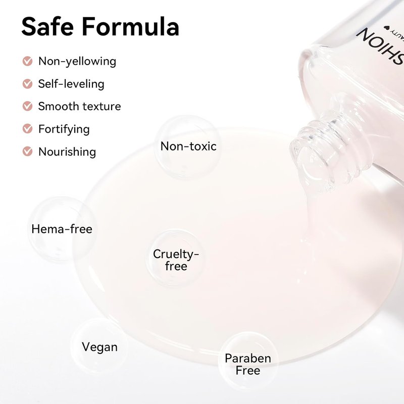 Ridge Filler Base Coat - 3-in-1 Nail Strengthener & Growth | Clear Fortifying Formula for Damaged Nails