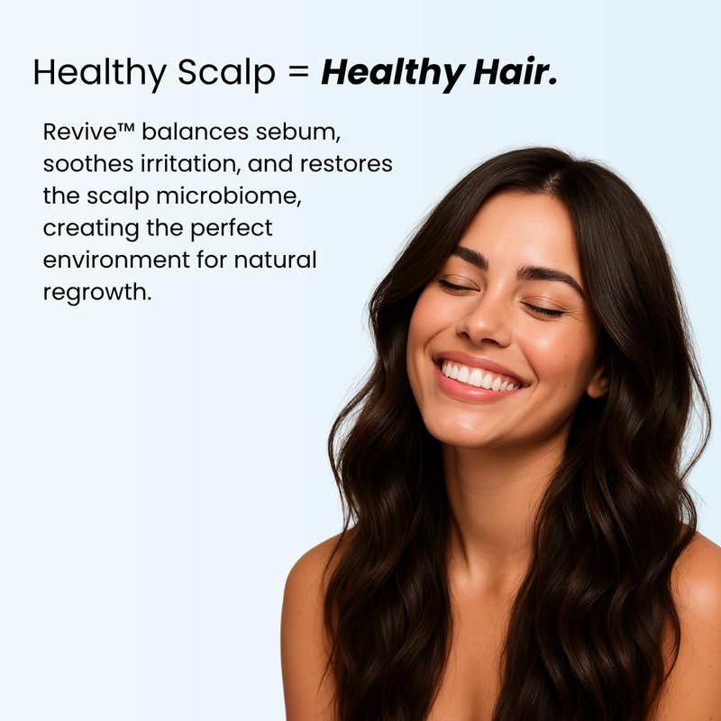 Growplex Revive Hair Strengthening Shampoo - Biotin, Caffeine & Rosemary for Thicker Hair - 250ml