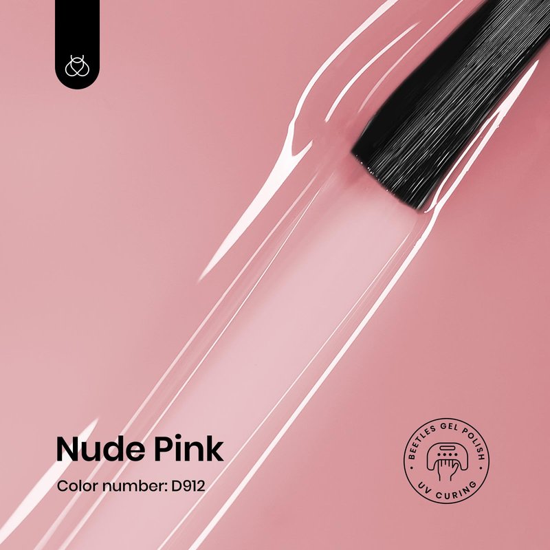 Beetles Nude Pink Gel Nail Polish, 15ml Neutral Sheer Pink Jelly Gel Polish Translucent Effect Nail Concealer Spring Summer Color Soak off UV French Nail Art Design DIY Manicure Gift for Women