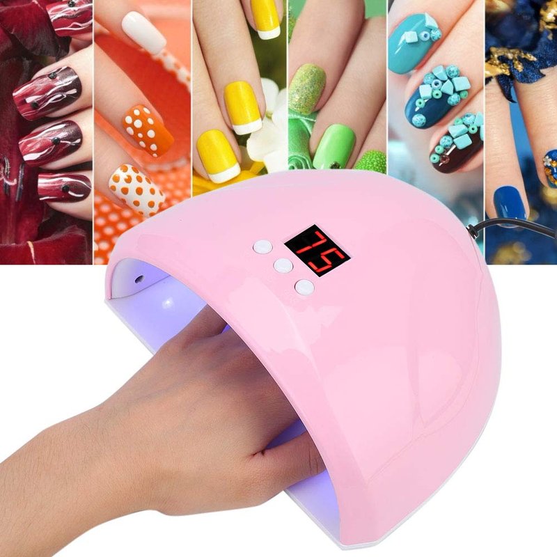 LED Nail Polish Dryer Lamp - 36W Intelligent Quick Drying Curing Machine with Automatic Sensor & LCD Display