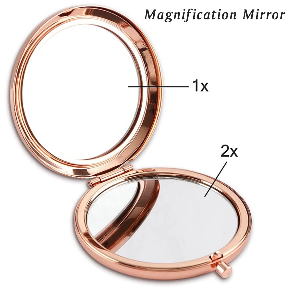 Skiennix Personalized Compact Mirror - Unique Engraved Gift for Women | Perfect for Mother's Day, Birthdays, and Graduations - Rose