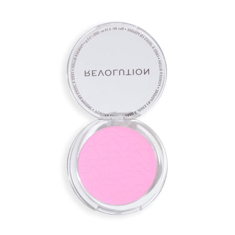 Revolution Blusher Reloaded - Talc-Free Matte Powder Blush | Rich Pigment & Buildable in Future Flush Pink