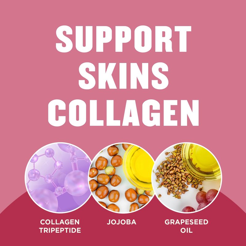 Gold Bond Plumping Collagen Body & Face Serum Lotion, Lightweight Hydrating Moisturizer with Collagen Peptide Complex, Jojoba and Grapeseed Oils to Visibly Plump Skin, Cherry Blossom Scent, 8 oz