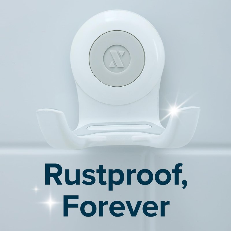SlipX Solutions On The Dot Power Lock Suction Cup Hook, Razor Holder & Phone Cradle (Perfect for Shower & Mirror, Holds 11 lbs), No-Drilling, No Tools, Rust-Proof, Waterproof, Removeable