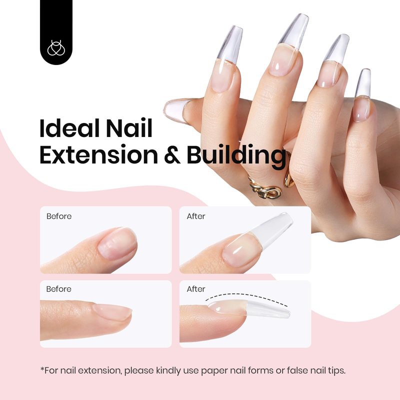 Beetles Hard Gel, Ivory Veil 1 oz 9 in 1 Nail Extension,Sculpting,Building Instant Apex for Salon Professionals,Jelly White Builder Nails Gel,UV & LED Lamp Needed