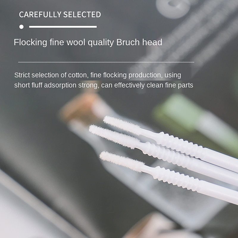 i-Laesh 200pcs Micro Brushes - Precision Microswabs for Eyelash Extensions, Lash Mascara Applicators - Ideal for Eye, Dental, Lashes, Brows, Personal Care - Black (Replacement - Pro Grip)