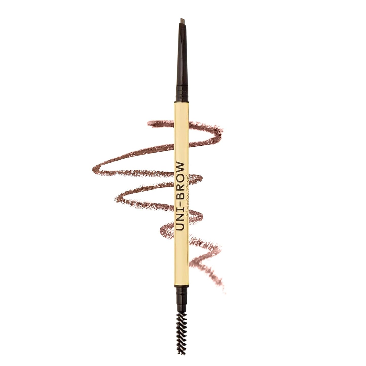 Winky Lux Eyebrow Pencil - Dual-Ended Waterproof Brow Definer with Spoolie | Universal Shade for Natural Brows (Brown, Blonde, Taupe)