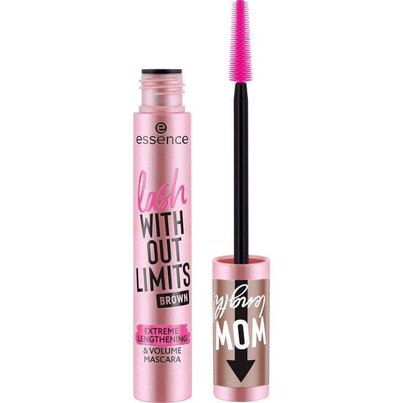 essence | Lash Without Limits Extreme Lengthening & Volume Mascara (02 | Brown) | Volumizing & Lengthening | Vegan, Cruelty Free & Paraben Free