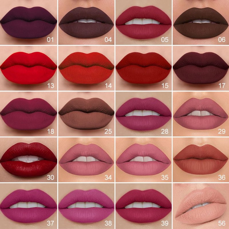 evpct 1Pcs Antique Rose Matte Lip Liner and Liquid Lipstick Stain Makeup Set for women, Nude Pink Long Lasting Smudge Proof Lipstick labiales matte mate larga duracion listip 24 hours originales, 29#