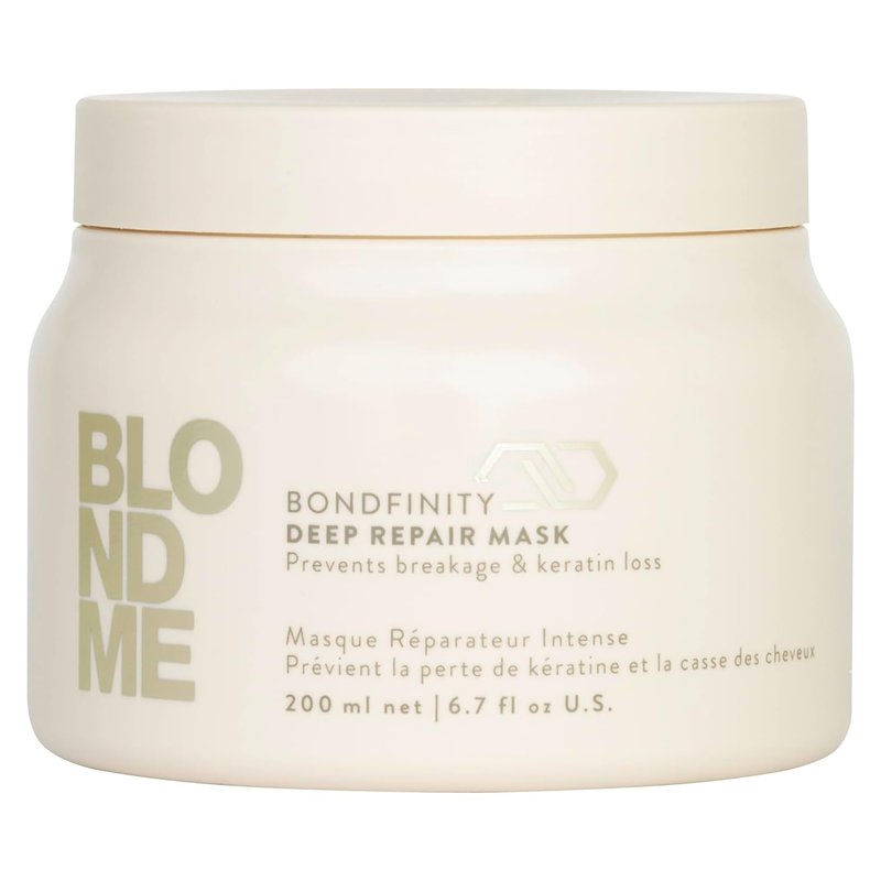 BlondMe Bondfinity Deep Repair Mask - Intensive Treatment for Blonde & Grey Hair | Strengthens & Prevents Breakage