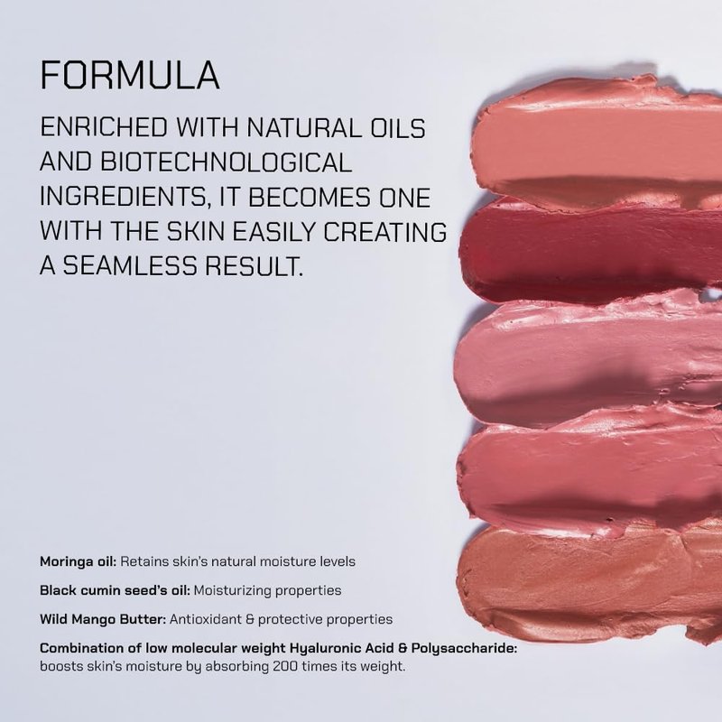 Radiant Professional Touch of Blush - Vegan Cream Blusher Stick for Cheeks, Lips & Eyes | Lightweight Hydrating Makeup - 02 Coral, 0.14 Oz