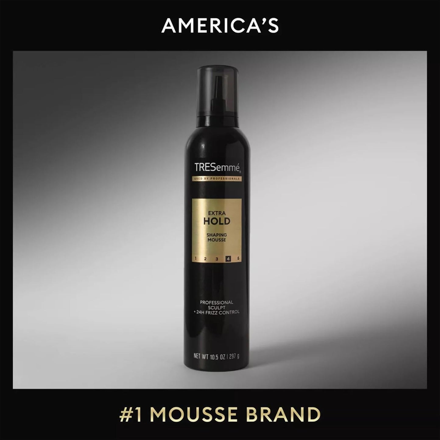 TRESemmé Extra Hold Shaping Mousse 2-Pack | Moisturizing Hair Mousse with Travel-Size Bottle – 24H Frizz Control