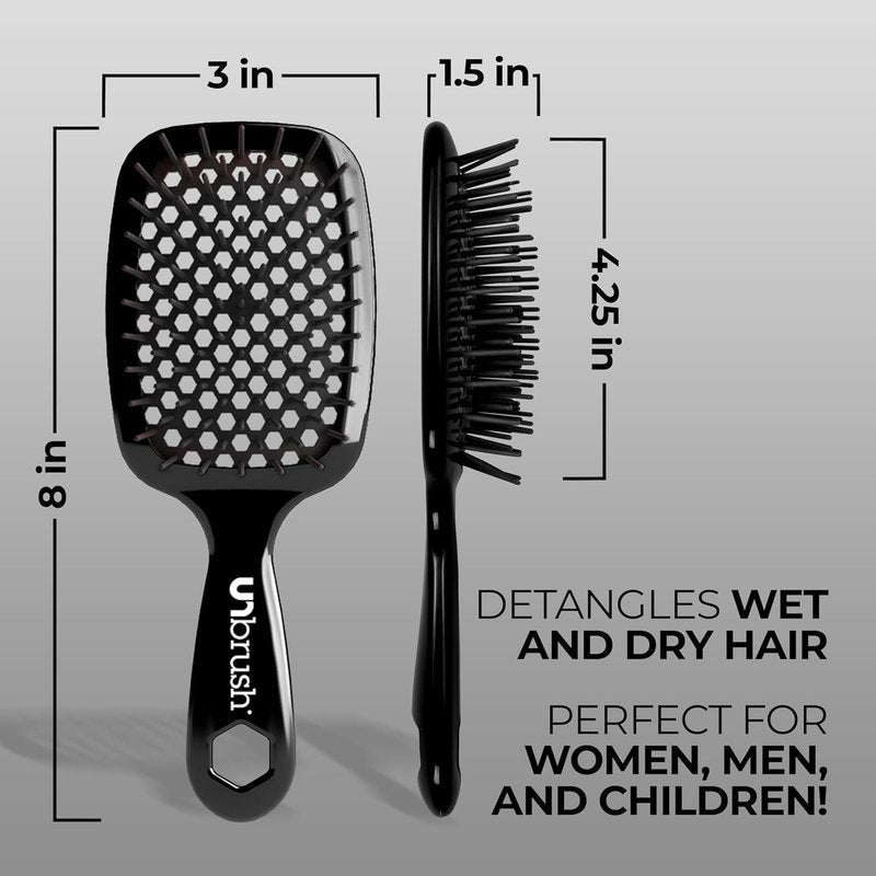 FHI Heat Detangling Brush - Pain-Free Brushing for All Hair Types | Durable Anti-Static Bristles, Lightweight Handle