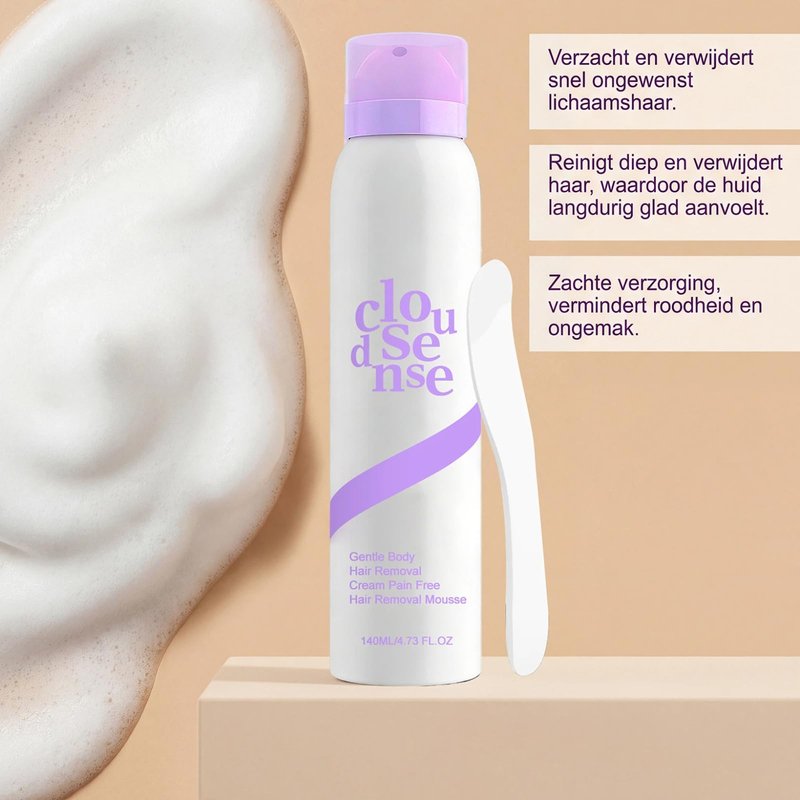 3-in-1 Hair Removal Spray Cream with Scraper Smooth Hair Removal Spray, Gentle Fast-Acting Formula, For Body & Legs, Suitable For Sensitive Skin, Women & Men (1, 1)