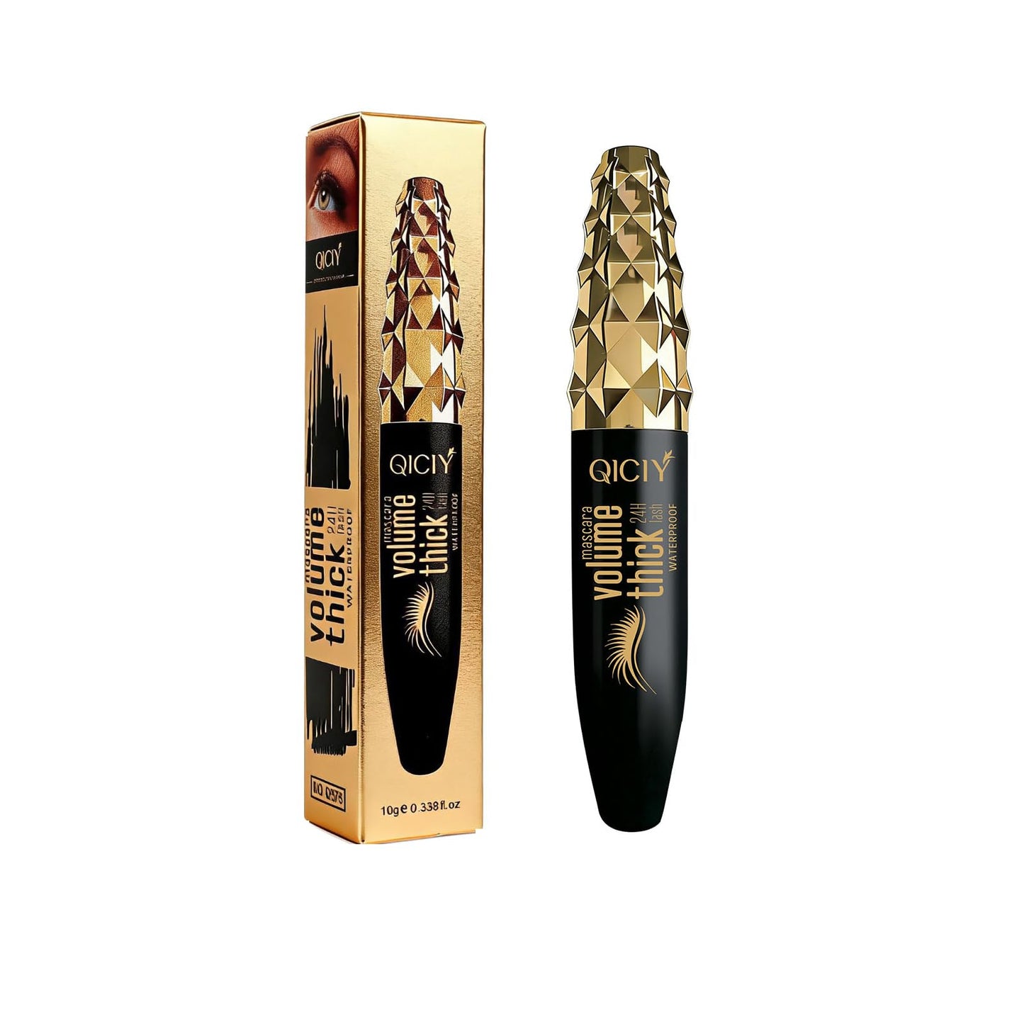 Volumizing Mascara Long-Lasting, Waterproof, Curling & Separating Formula for Dramatic, Natural-Looking Lashes Black