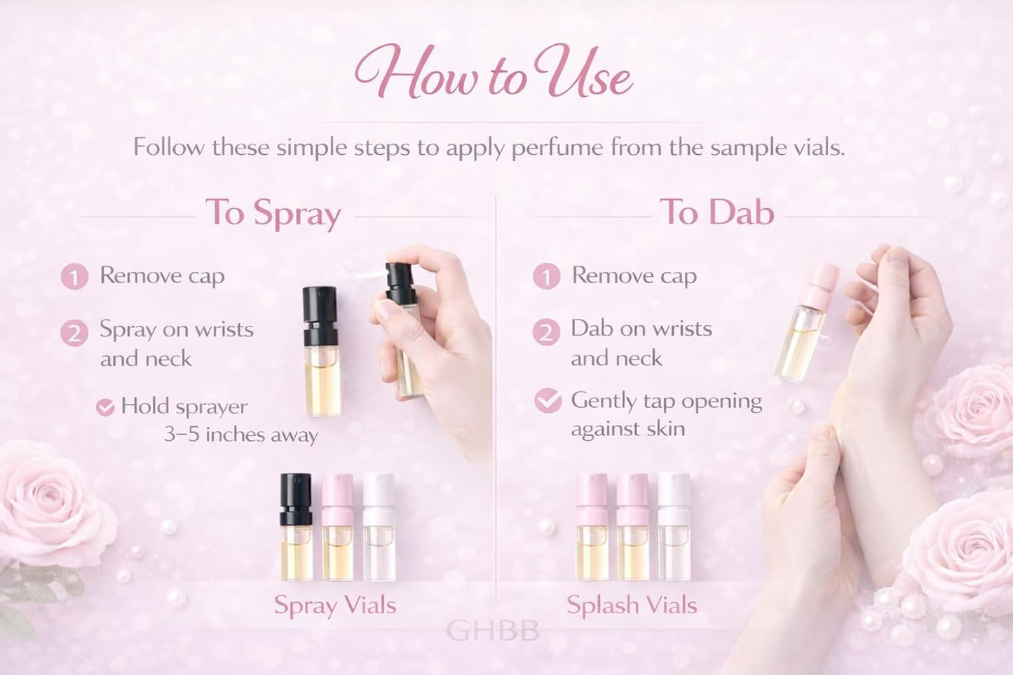 Travel Perfume Set for Women - 8 Mini Fragrance Samples | Portable Vials for Purse & Travel