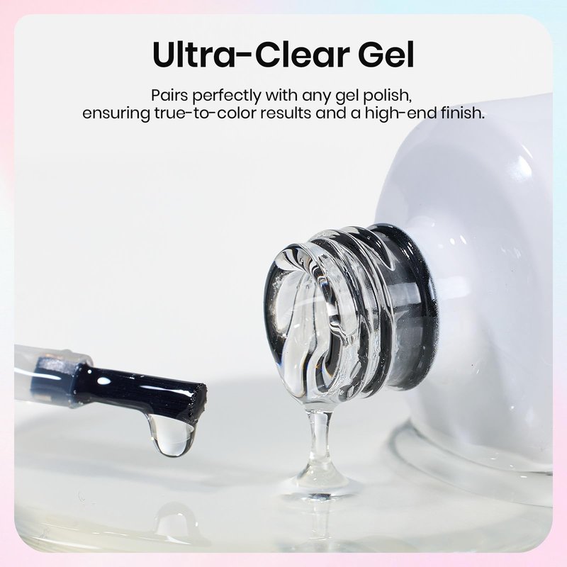 Beetles Blooming Gel Nail Polish 15ml, Clear Blooming Gel for Marble, Flower & Aura Nail Art, Soak Off UV LED Nail Design for DIY & Salon Use