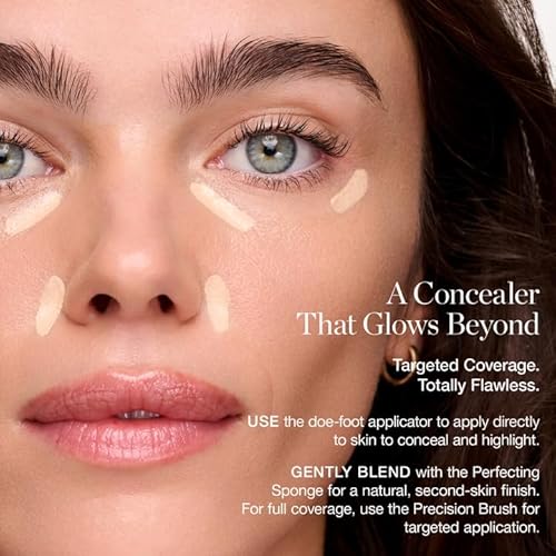 Ogee Complexion Perfecting Under Eye Concealer - Certified Organic Full Coverage Concealer - Buildable Coverage - OSIER 1.75W - Light Medium (Olive Undertones)