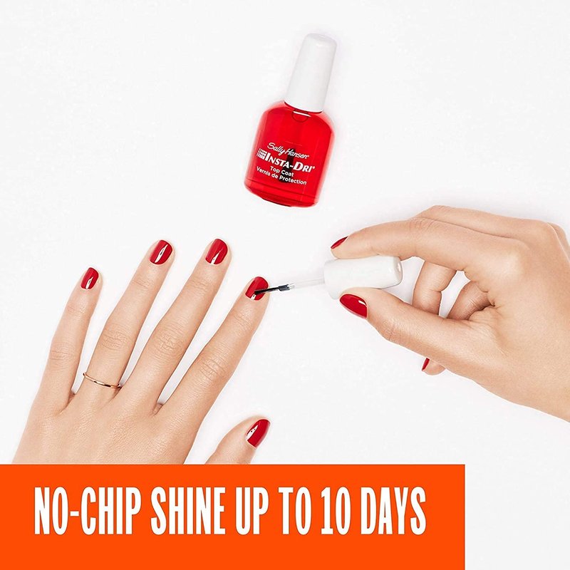 Sally Hansen Clear Top Coat - Quick Dry Nail Polish for Streak-Free Shine | Long Lasting Finish
