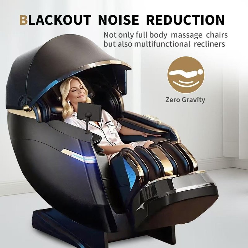 Skiennix Full Body Zero Gravity Massage Chair - 51'' SL Track, 20 Auto Programs, 3D Shiatsu & Heating