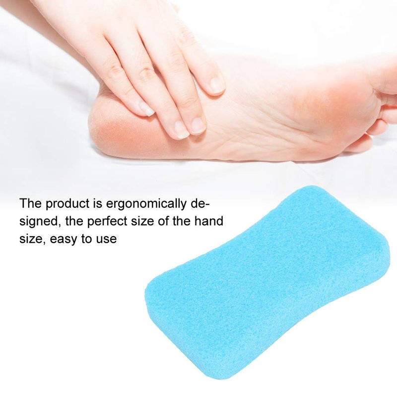 Foot Pumice Stone for Feet Hard Skin Callus Remover and Scrubber, Foot File Exfoliation to Remove Dead Skin (Pack of 4) (Blue)