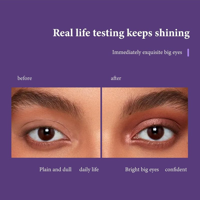 Long-Lasting Waterproof Eyeshadow Stick - Cream Shimmer Pencil, High Pigment, 01 Golden Sands