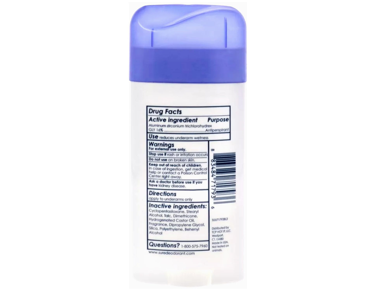 Sure Regular Original Solid Antiperspirant & Deodorant 2.7 Ounces (Pack of 10)