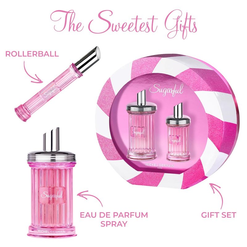 Michel Germain Sugarful Eau de Parfum Spray - Sweet Floral Fragrance, 3.4 Fl Oz