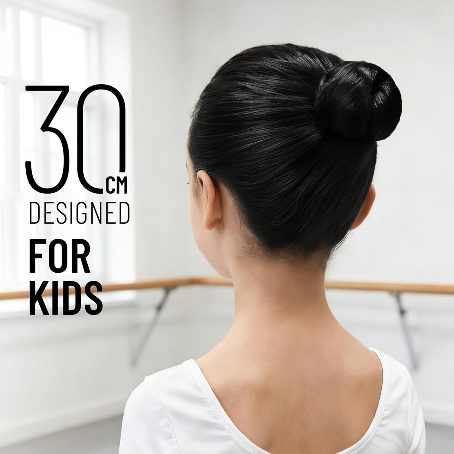 YGDZ Hair Bun Accessories for Kids, Ballet Dance Stuff with Black Invisible Hair Nets for Buns, Bobby Pins, Hair Pins, Elastic Hair Ties, Dance Competition Must Haves for Ballet Girls, Women, Black