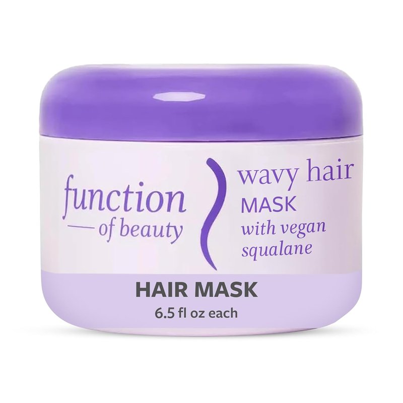 Function of Beauty Wavy Hair Mask - Sulfate-Free Deep Conditioner for Natural Waves | Lightweight, Anti-Frizz, Vegan Squalane