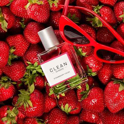 Clean Beauty Perfume Duo, Full & Travel Size, Fresh Laundry Warm Cotton Scent, Strawberry Fields Juicy Berry Notes, Layering, Giftable Fragrance Set