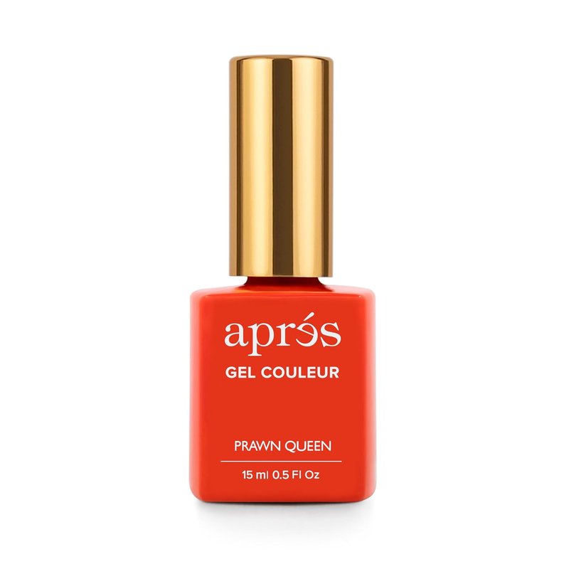 APRÉS Gel Color Nail Polish - Burn Baby Burn Collection, No Wipe, Highly Pigmented | 15 ml, Prawn Queen