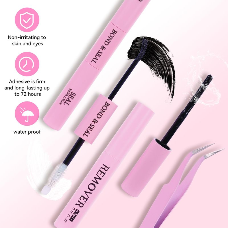 BlinLaLune DIY Lash Extension Kit Eyelash Clusters 9-16mm,280PCS Individual Lashes Kit Perfect for At-Home Use, Beginner-Friendly with Bond Seal Remover and Tweezers (Black, 30D&40D9-16MM NM01)