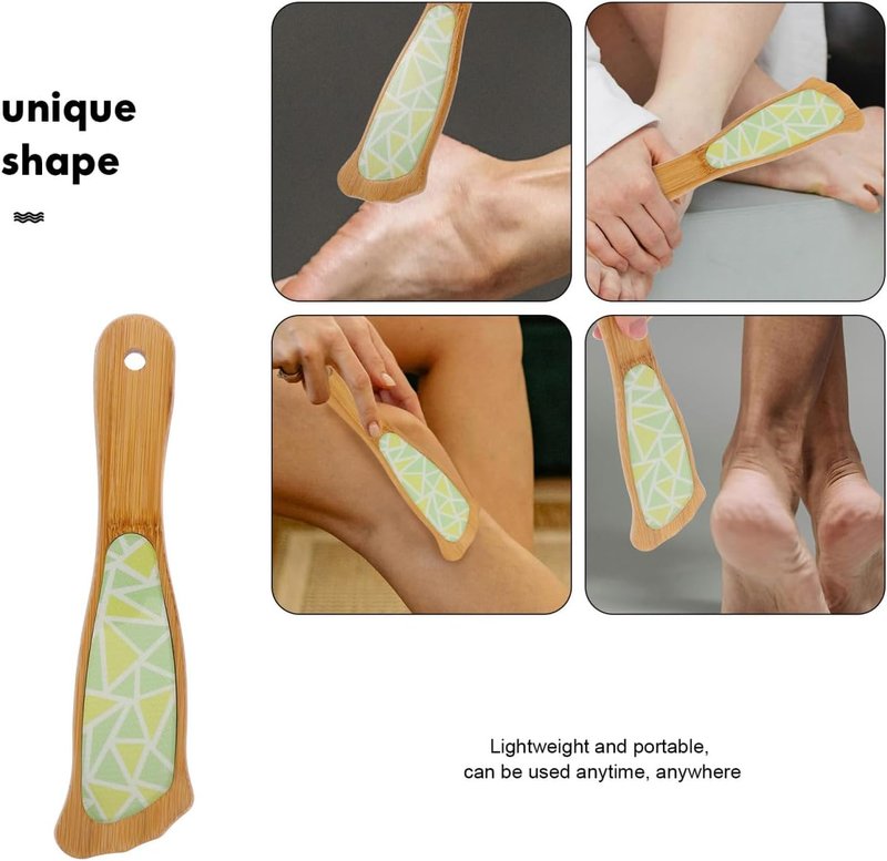 COHEALI Handle Nano Glass Double-Sided Foot File Pedicure Tool Dead Skin Remover Foot Scrubber Callus Remover for Home