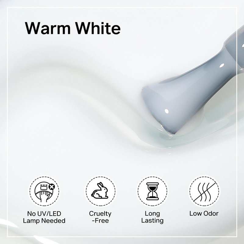 MIZHSE Quick Dry Nail Polish, Milky White Nail Polish Air Dry Fast, 15 ml Regular Water-based Nail Lacquer Non Gel Full Coverage High Glossy Shine Nail Art Manicure Home