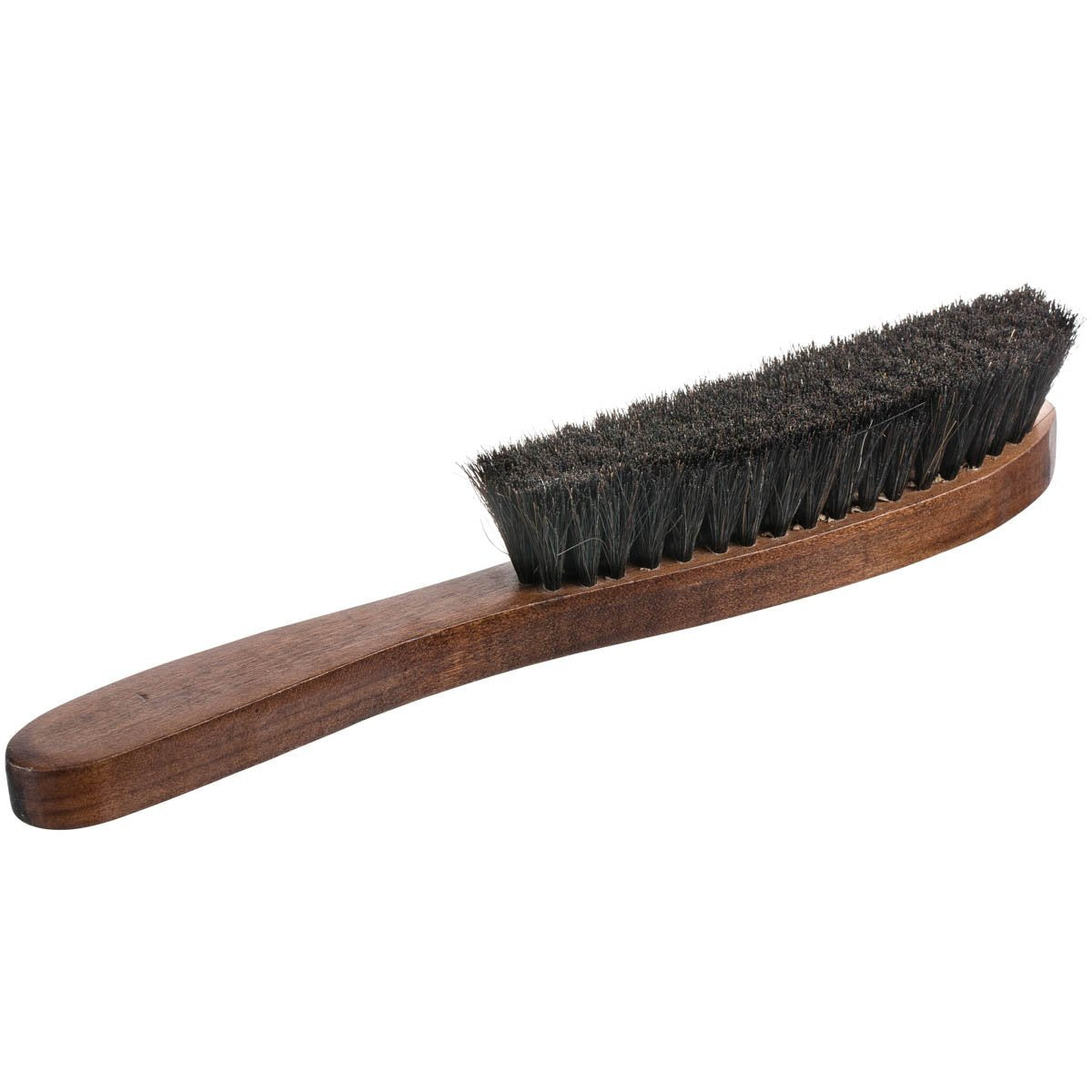 Home-it Hat Brush - Dust Brush - Horse Hair Bristles lint Brush for Clothes, Suits, Cashmere, Wool, Velvet, Good Grip, Walnut Hardwood Handle