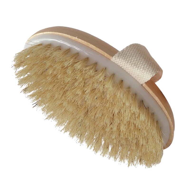 Dry Brushing Body Brush, Exfoliating Brush Body, Soft Natural Bristle for Drying Skin, Shower Brushes Wet and Dry Brushing, Scrubber for Exquisite Skin,Reduce Acne and Cellulite