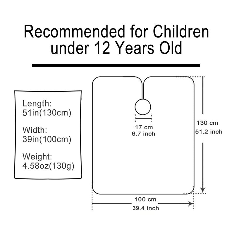 Pelocapa Kids Hair Cutting Cape - Waterproof Salon Cape for Boys & Girls | 39" x 51" (Construction Vehicle)