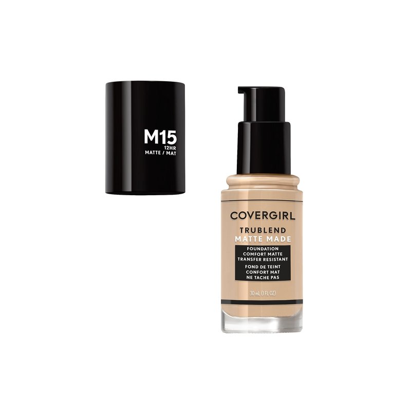COVERGIRL TruBlend Matte Made Liquid Foundation, Buff Beige, 1 Fl Oz (Pack of 1)