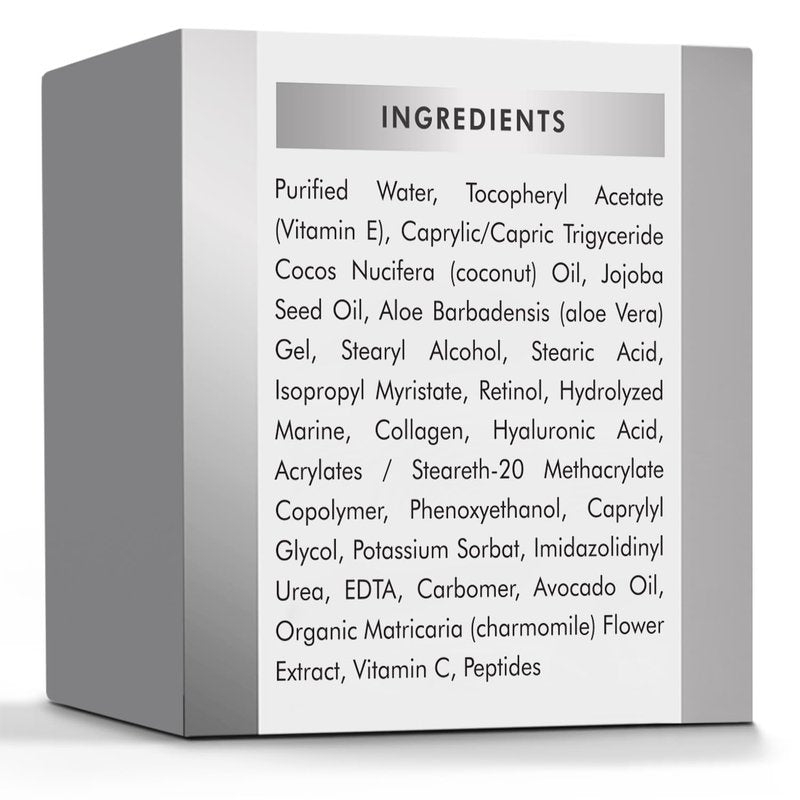Neck Cream for Tightening & Firming - Hyaluronic Acid, Retinol, Vitamin C | Anti-Aging Day & Night Cream for Sagging Skin