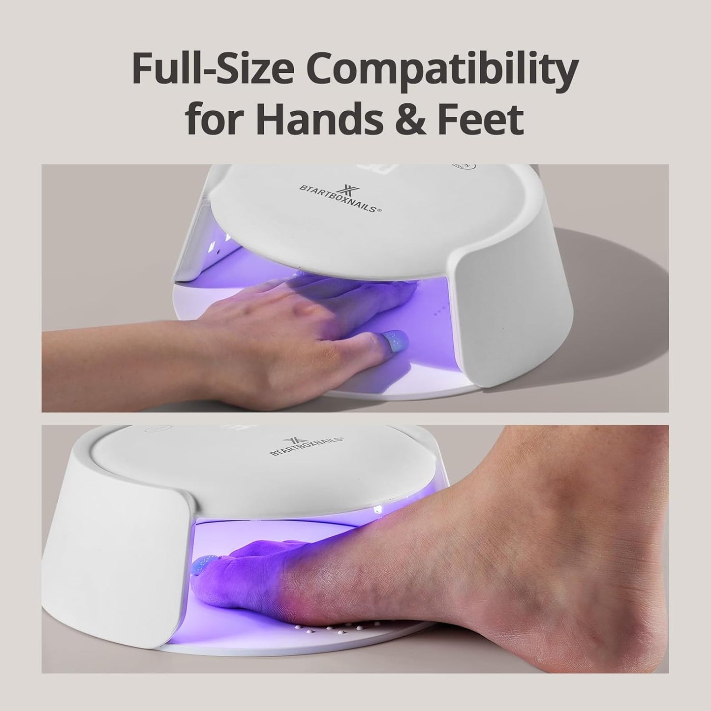 XCuringPRO Nail Lamp - Certified UV LED Nail Dryer with Smart Sensor & LCD Display | 4 Timer Settings for Gel Polish Curing