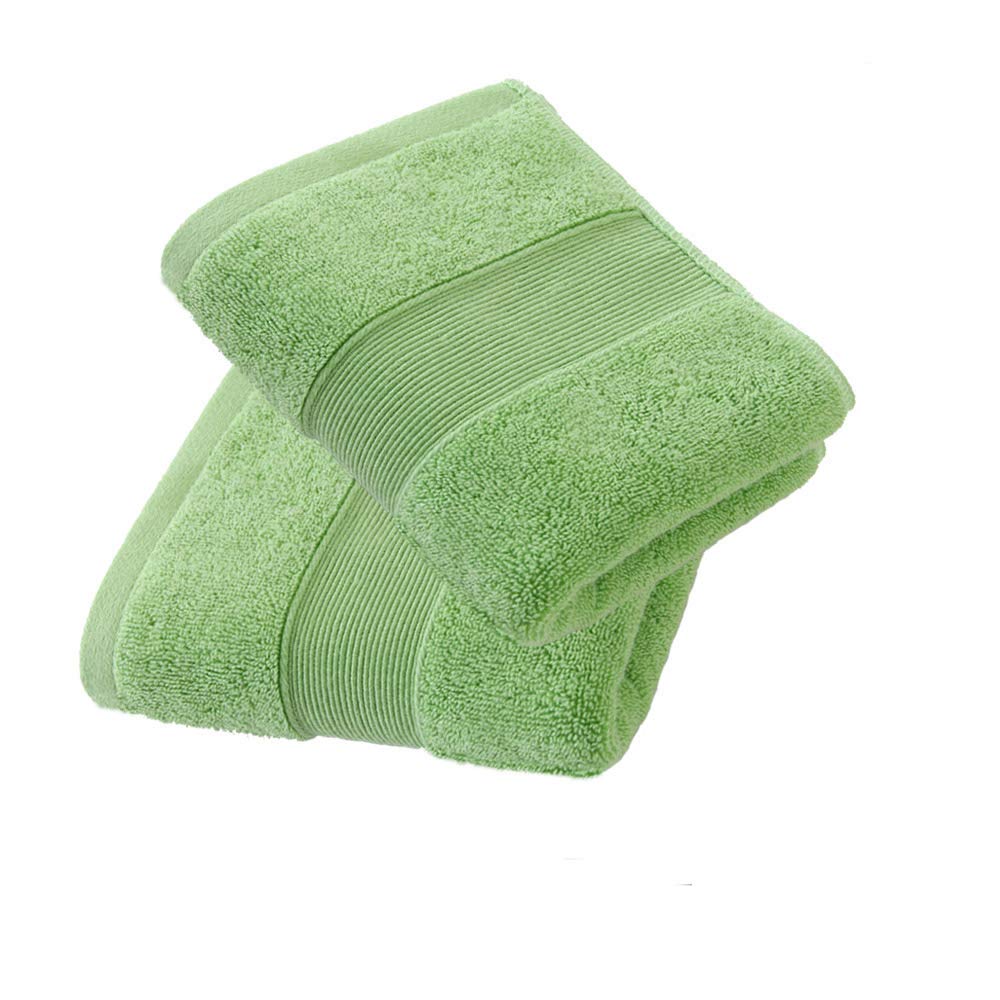JININQ 700GSM 2Piece Hand Towels -100% Cotton for Bathroom,Kitchen,Beauty,Spa,Gym,Household face Towel,Highly Absorbent Towels(13.7 x 29.5 Inches) (Green)